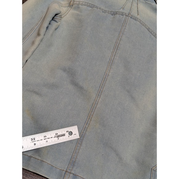 Levi's Red Tab Denim Jacket Light Wash Distressed  Made in USA Size S READ - Picture 8 of 10